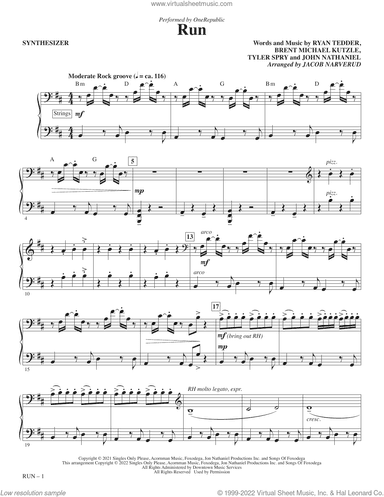 Run (arr. Jacob Narverud) (complete set of parts)