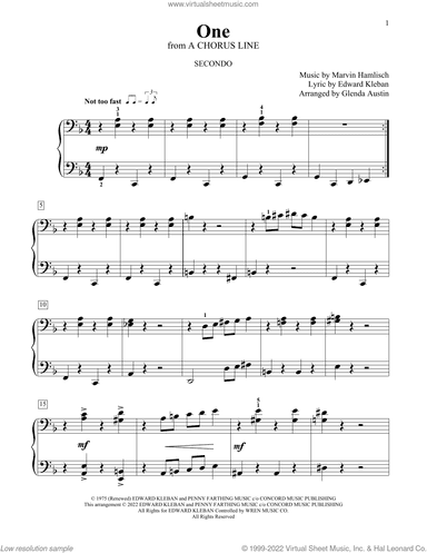 One (from A Chorus Line) (arr. Glenda Austin)