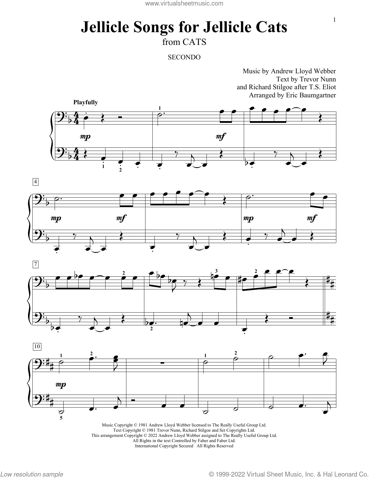 Jellicle Songs For Jellicle Cats (from Cats) (arr. Eric Baumgartner)