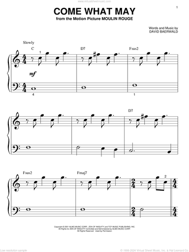 Come What May (from Moulin Rouge)