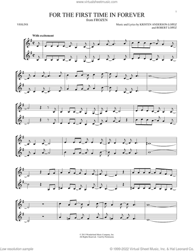 For The First Time In Forever (from Frozen)
