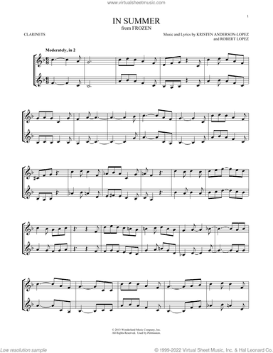 In Summer (from Frozen)