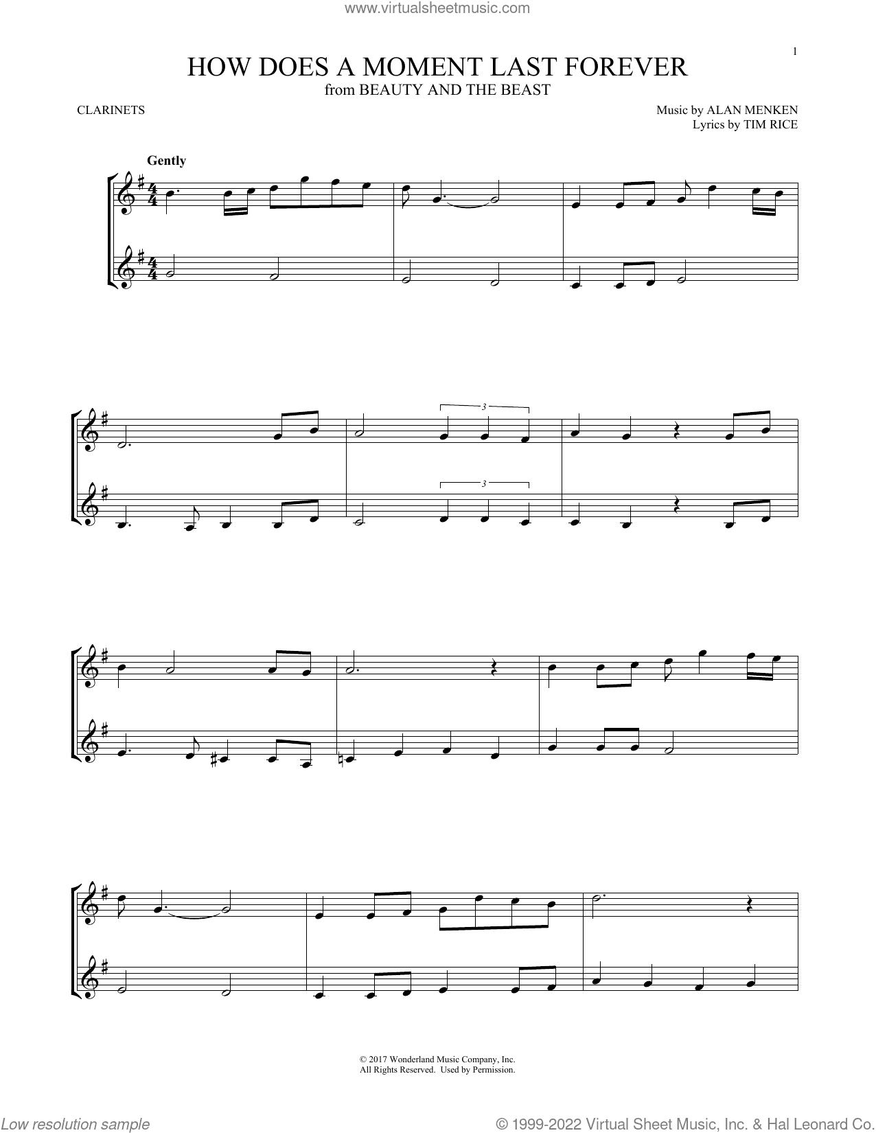 How Does A Moment Last Forever (from Beauty And The Beast)