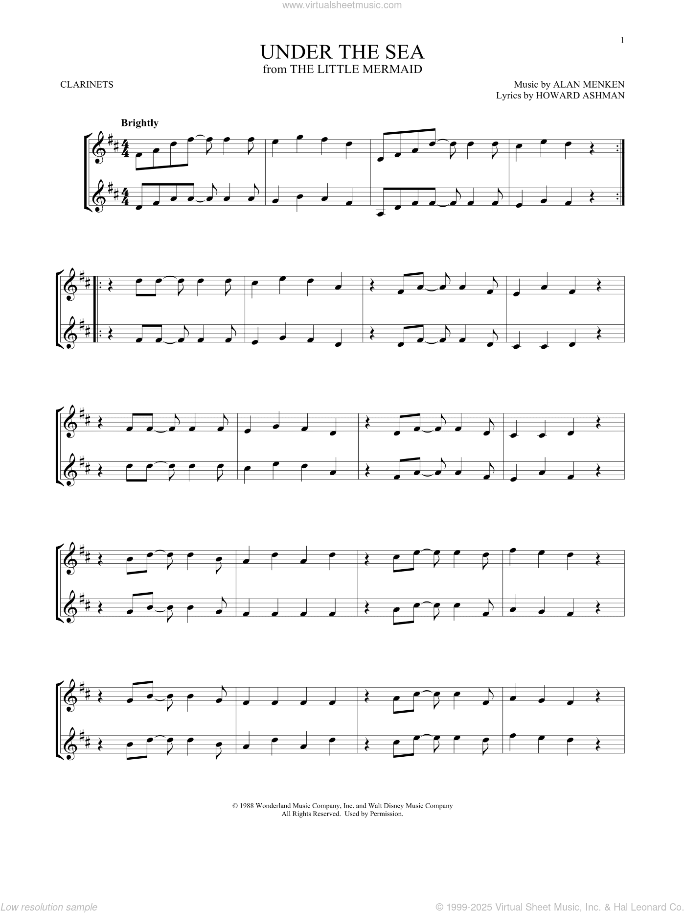 Under The Sea (from The Little Mermaid)