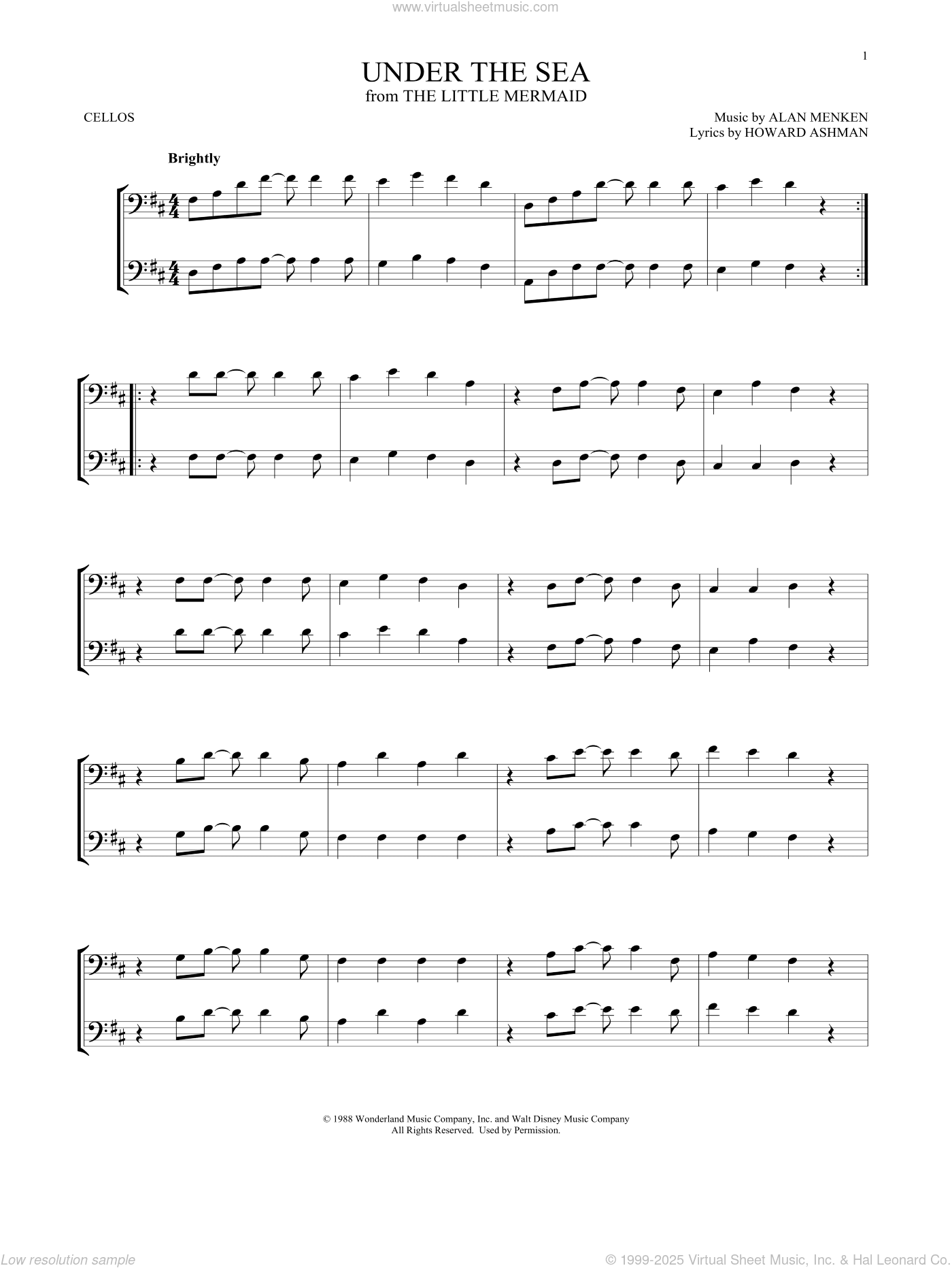 Under The Sea (from The Little Mermaid)