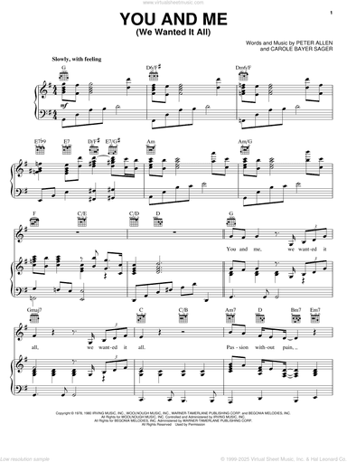 You And Me (We Wanted It All) (from The Boy From Oz)