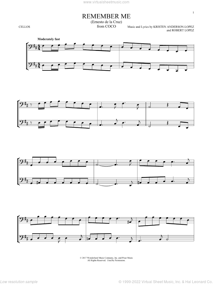 Remember Me (Ernesto de la Cruz) (from Coco)
