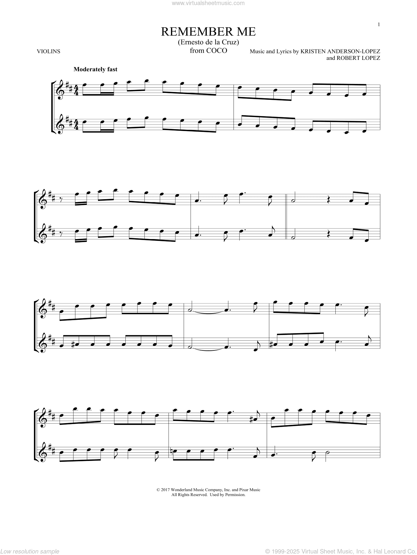 Remember Me (Ernesto de la Cruz) (from Coco)