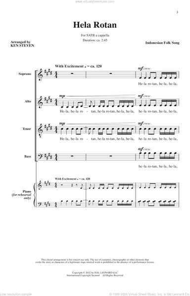Hela Rotan (arr. Ken Steven)