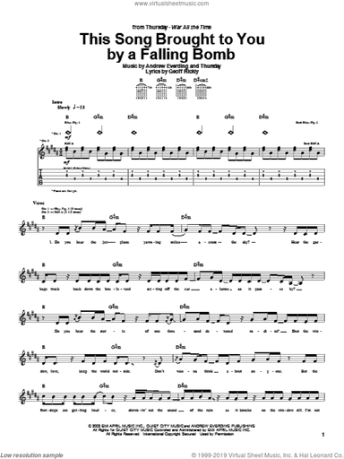 This Song Brought To You By A Falling Bomb