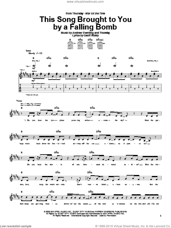This Song Brought To You By A Falling Bomb