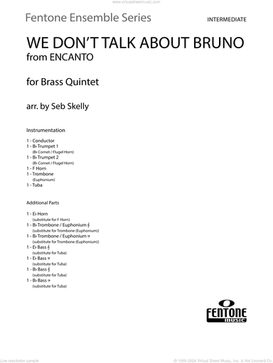 We Don't Talk About Bruno (from Encanto) (arr. Seb Skelly)