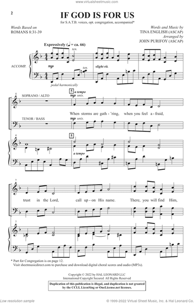 If God Is For Us (arr. John Purifoy)