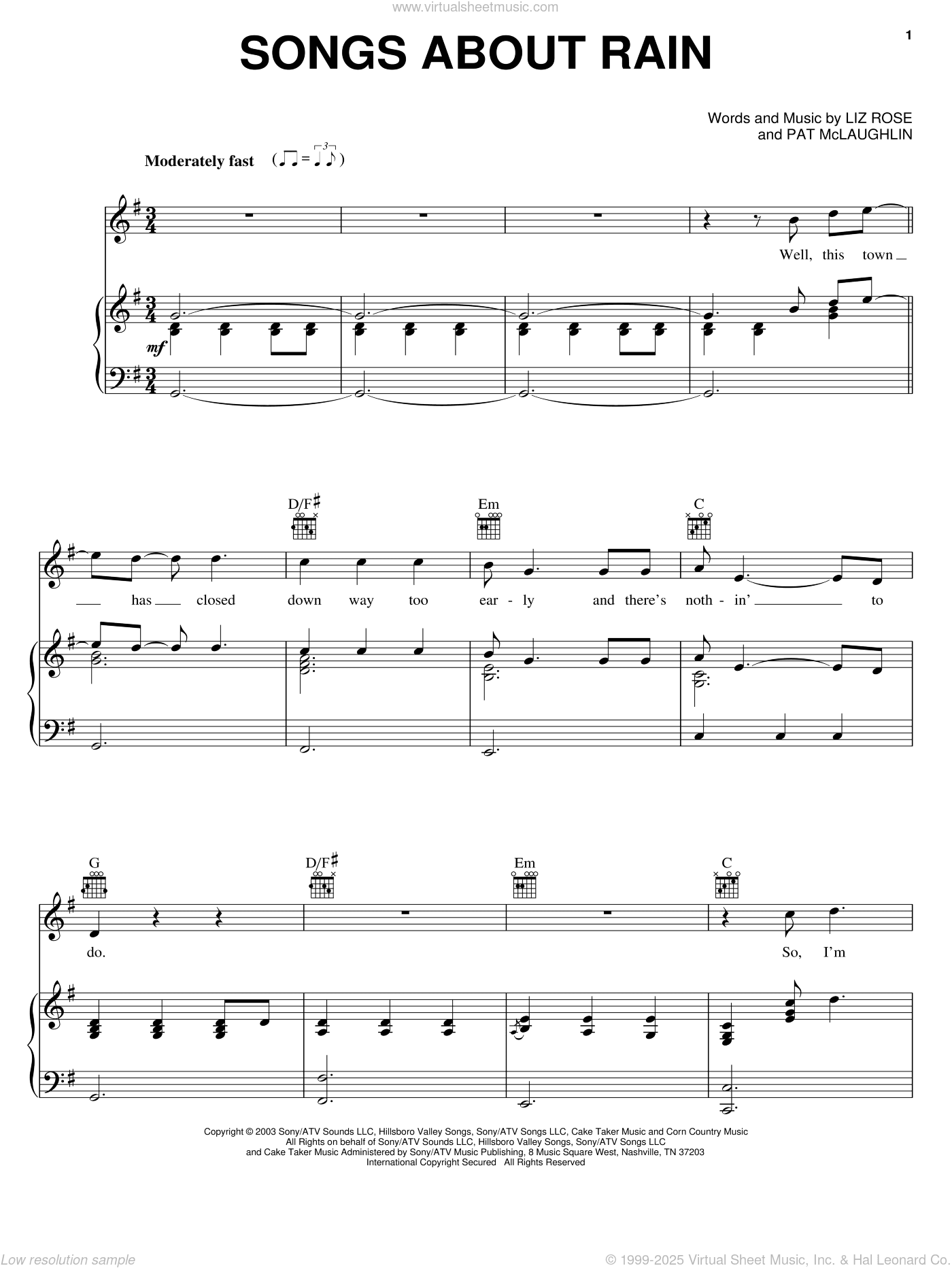 Songs About Rain