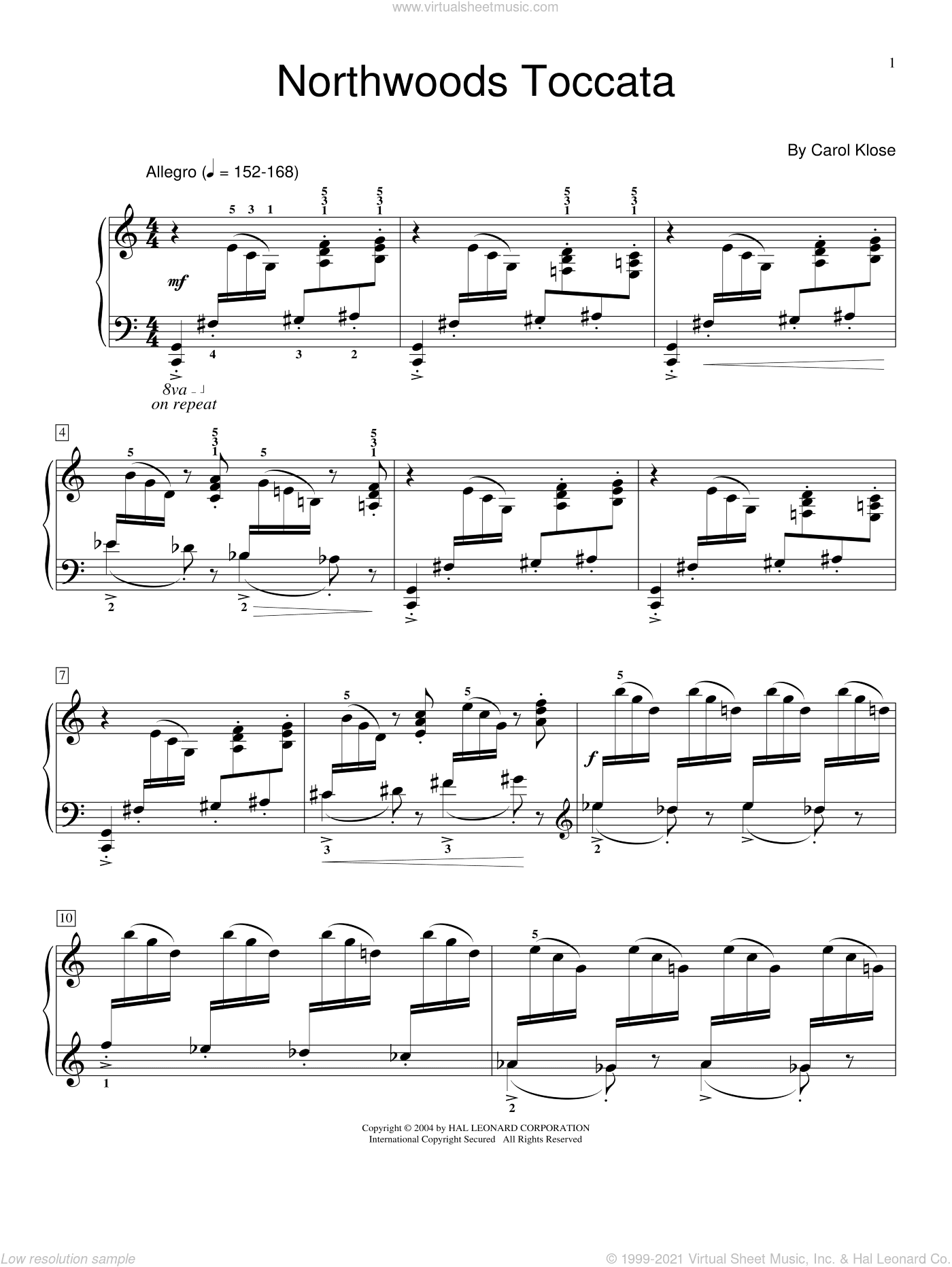 Northwoods Toccata