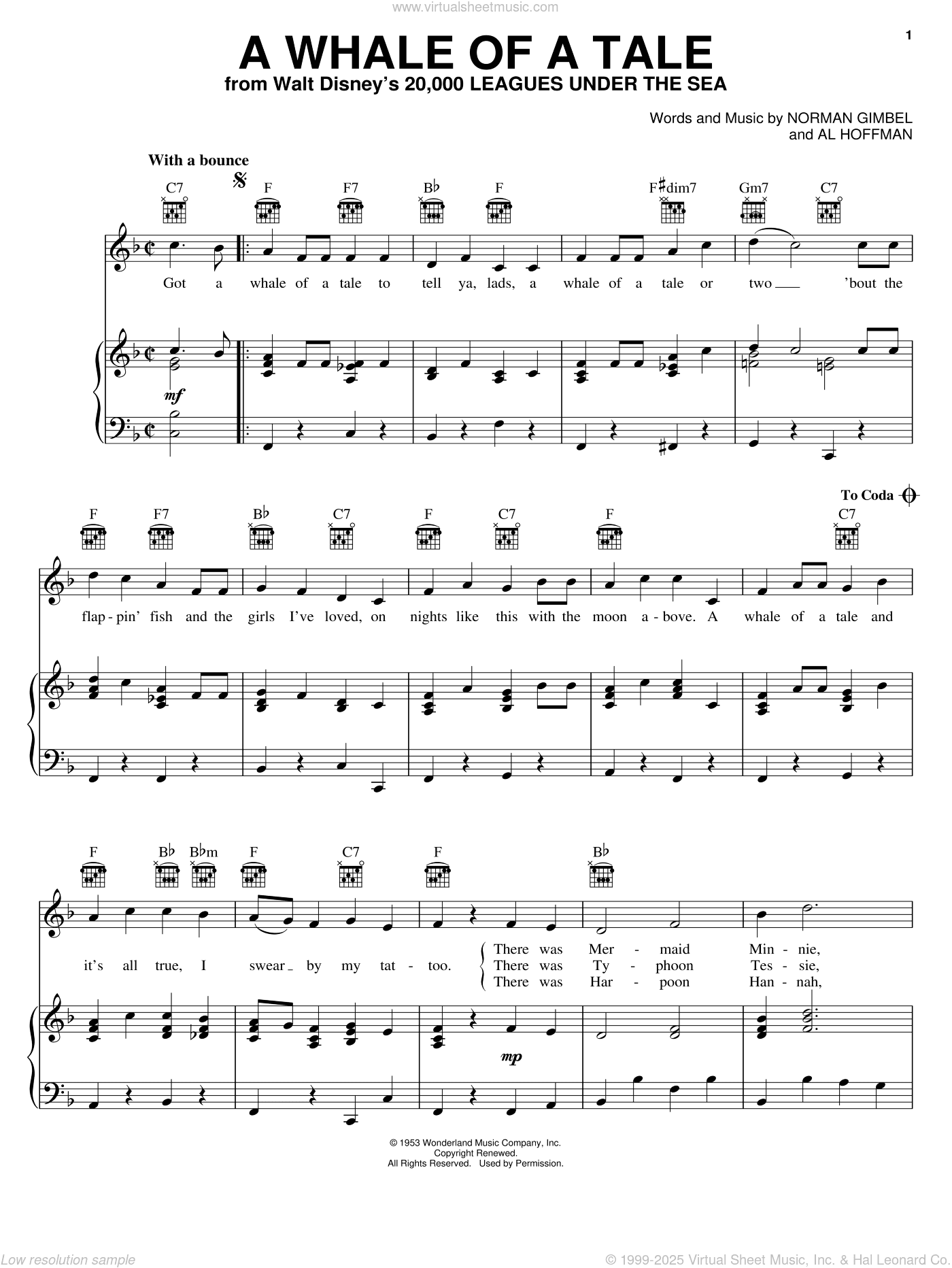 A Whale Of A Tale (from 20,000 Leagues Under The Sea)