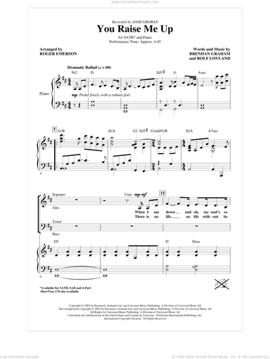 You Raise Me Up (arr. Roger Emerson)