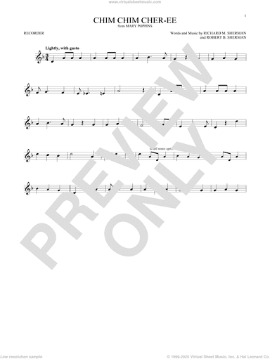 Chim Chim Cher-ee (from Mary Poppins)