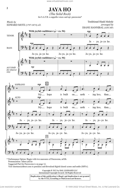 Jaya Ho (The Solid Rock) (arr. Diane Hannibal)