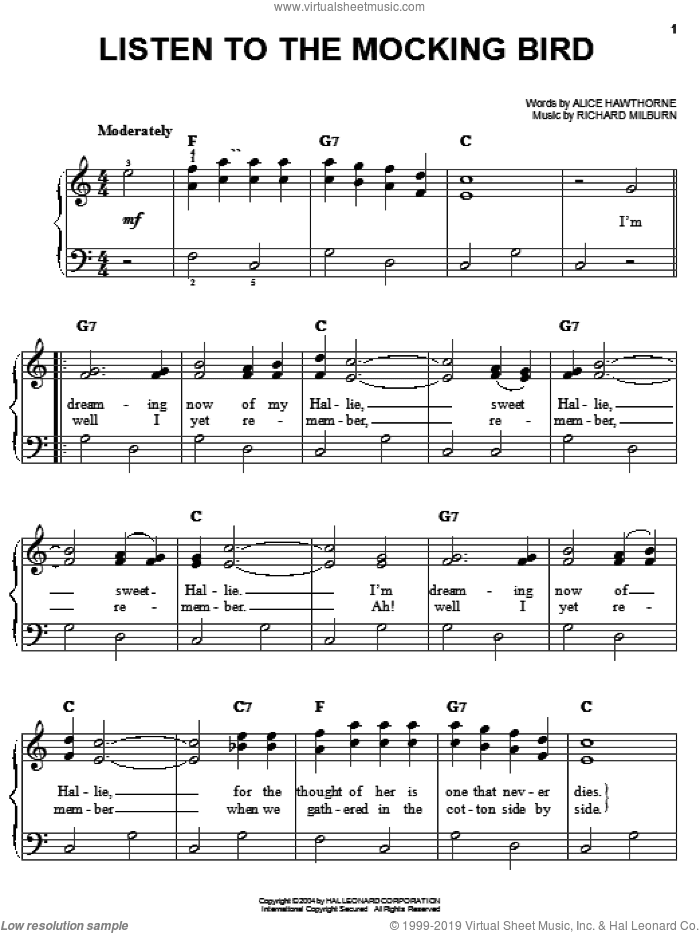 Listen To The Mocking Bird