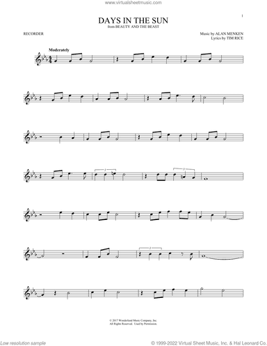 Days In The Sun (from Beauty And The Beast)