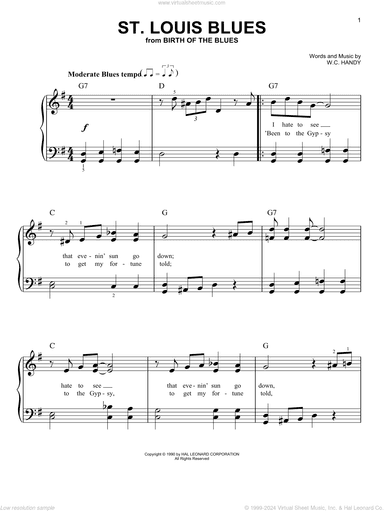 St. Louis Blues, (easy)