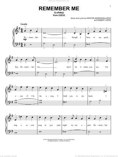 Remember Me (Lullaby) (from Coco)