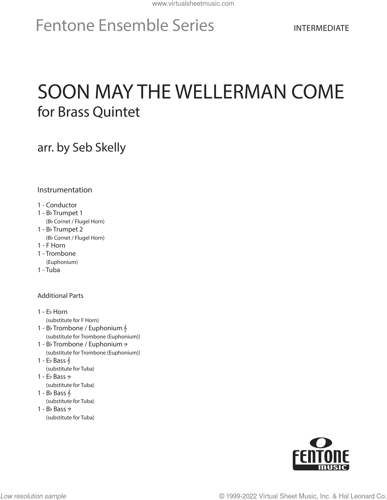 Soon May the Wellerman Come (for Brass Quintet) (arr. Seb Skelly)
