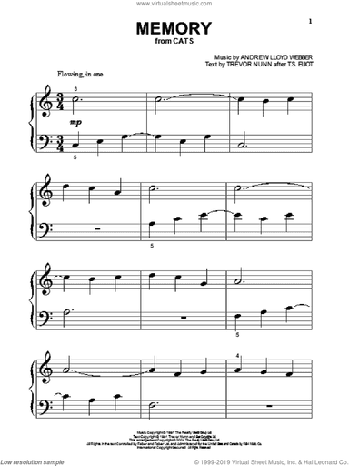 Memory (from Cats), (beginner)
