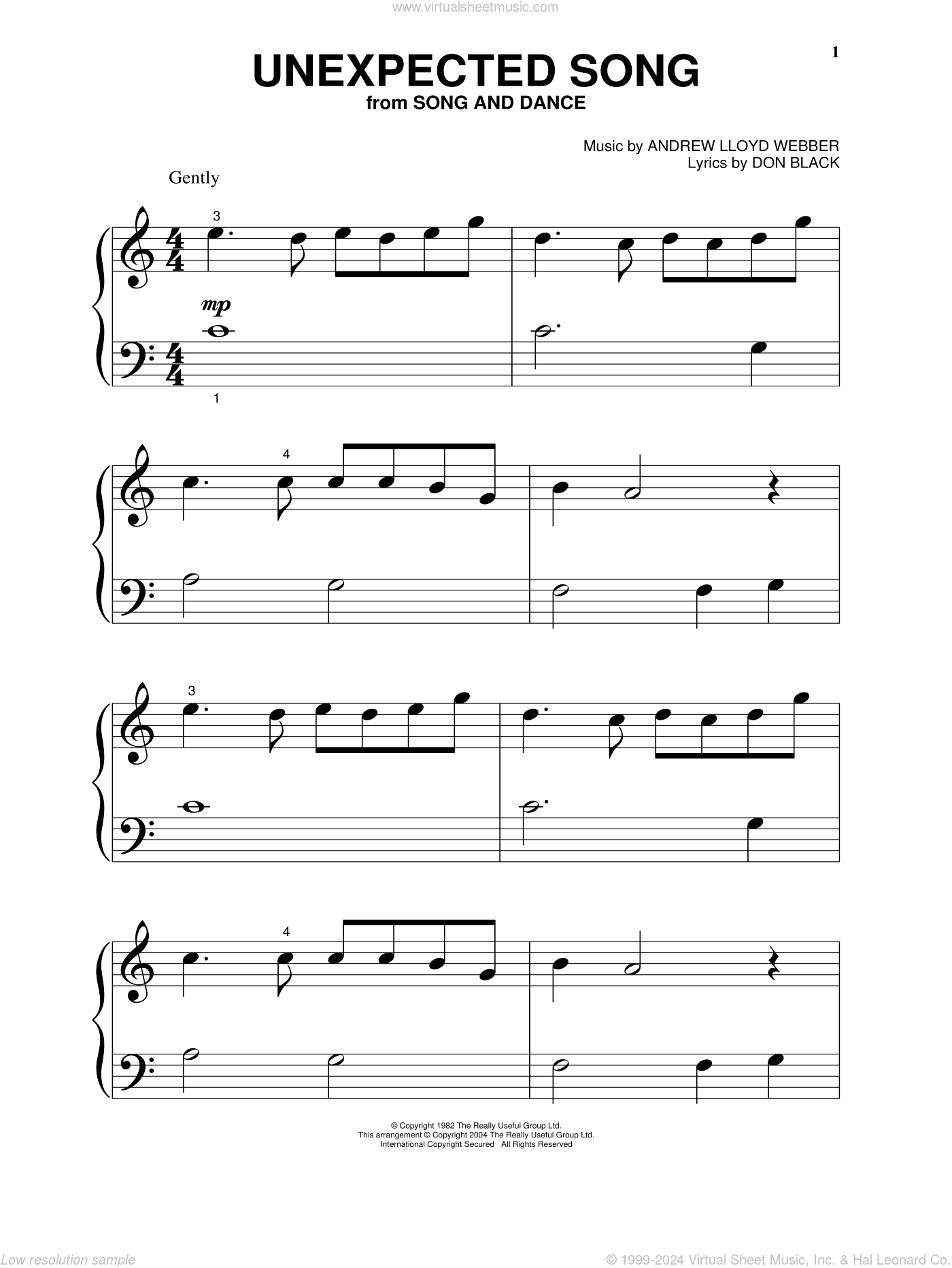 Unexpected Song (from Song and Dance)