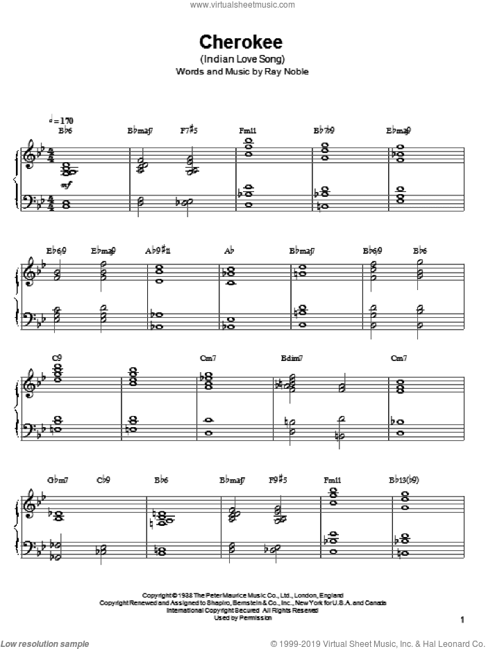 Cherokee (Indian Love Song)