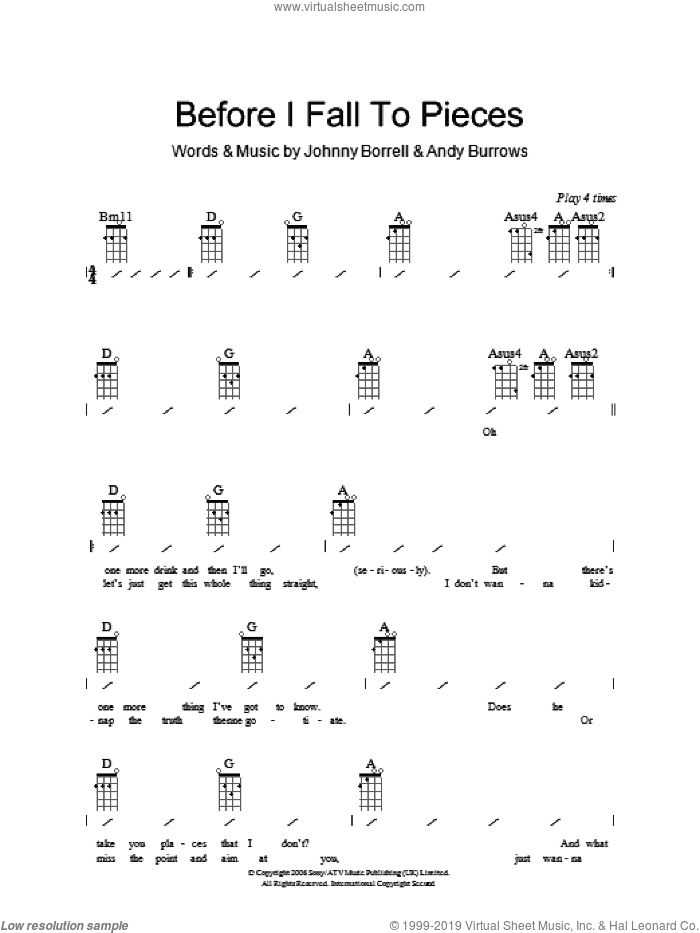 Before I Fall To Pieces