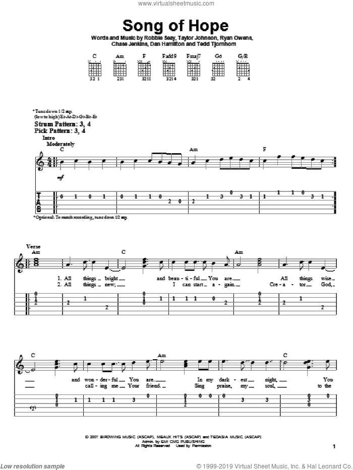 Song Of Hope