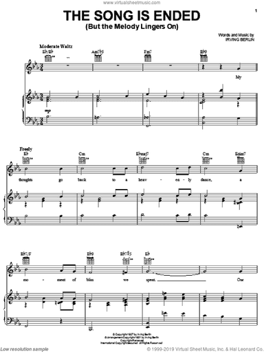 The Song Is Ended (But The Melody Lingers On)