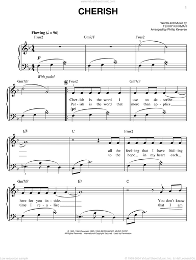 Cherish (arr. Phillip Keveren)