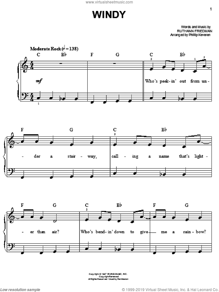 Windy (arr. Phillip Keveren)