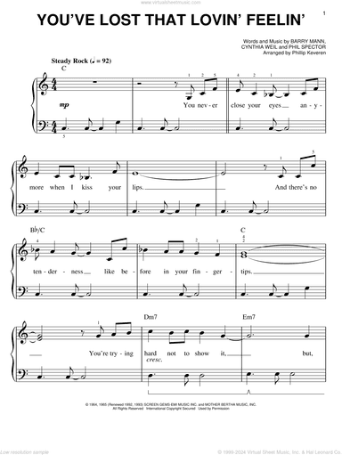 You've Lost That Lovin' Feelin' (arr. Phillip Keveren)