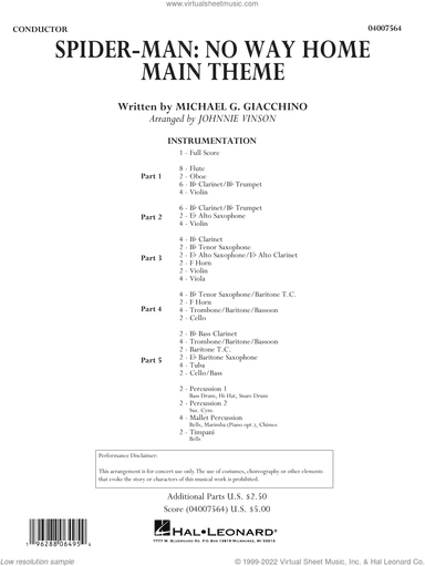 Spider-Man: No Way Home Main Theme (arr. Vinson)