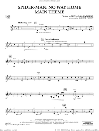 Spider-Man: No Way Home Main Theme (arr. Vinson)