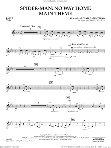 Spider-Man: No Way Home Main Theme (arr. Vinson)