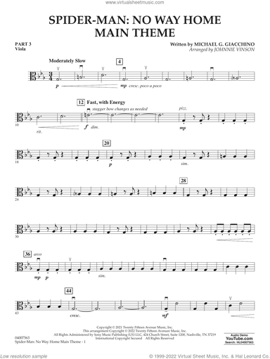 Spider-Man: No Way Home Main Theme (arr. Vinson)