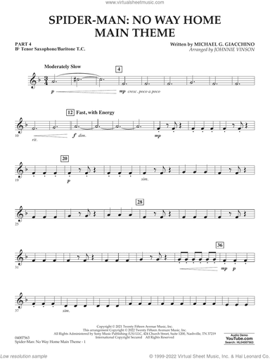 Spider-Man: No Way Home Main Theme (arr. Vinson)
