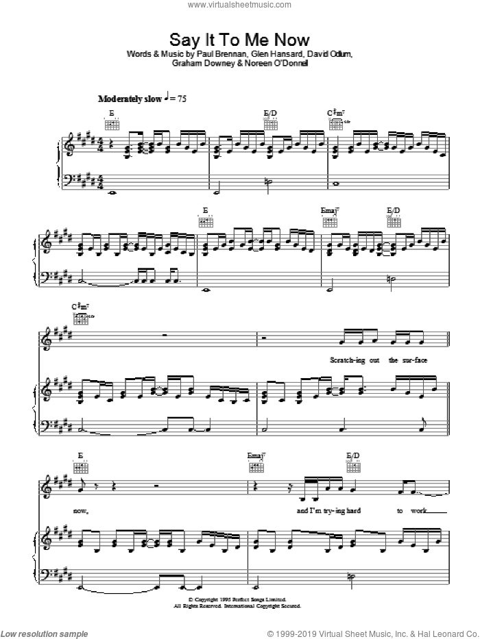 Say It To Me Now (from Once)