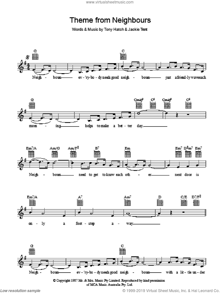 Theme From Neighbours