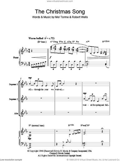 The Christmas Song (Chestnuts Roasting On An Open Fire) (arr. Berty Rice)