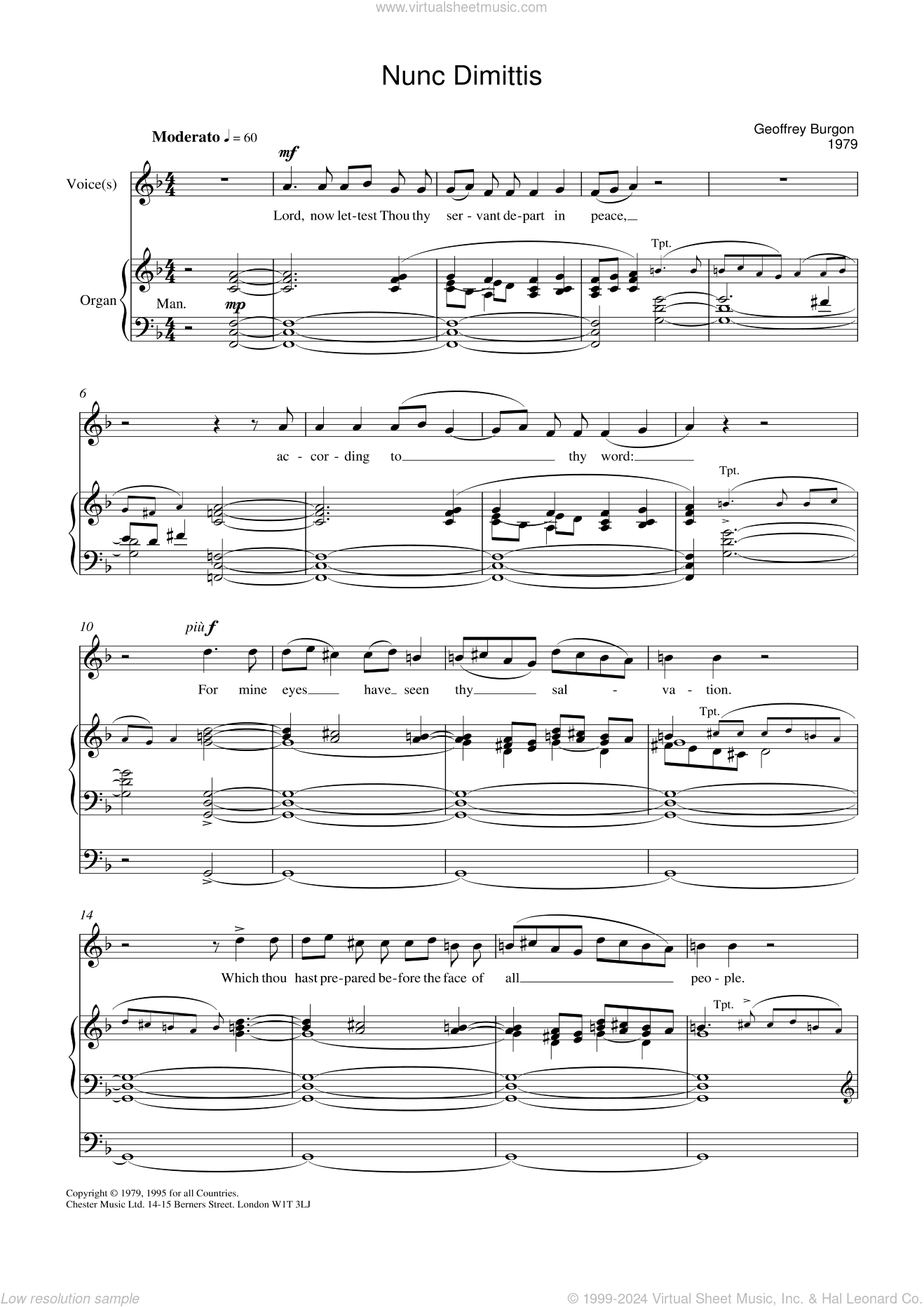Nunc Dimittis (theme from Tinker, Tailor, Soldier, Spy)
