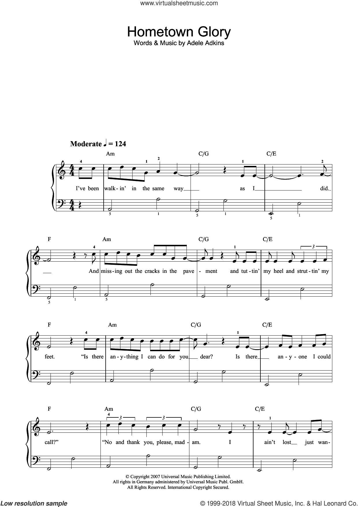 Hometown Glory (Radio Edit)
