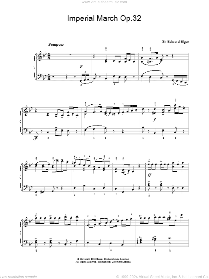 Imperial March Op. 32, (easy)
