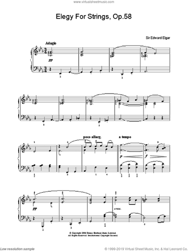 Elegy For Strings, Op.58