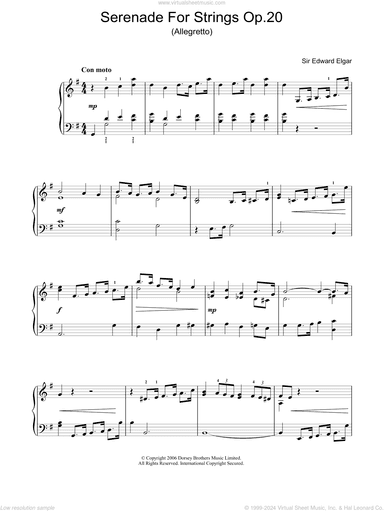 Serenade For Strings Op.20 (Allegretto)
